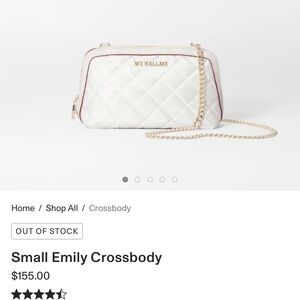 MZ Wallace Small white Emily Crossbody